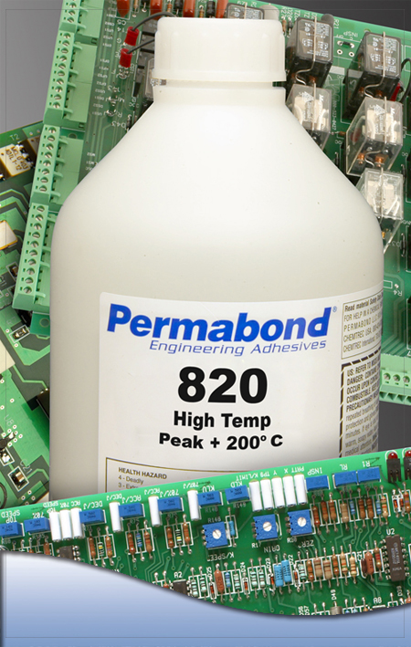 Permabond 820 温度。用于元件粘合的耐瞬干胶